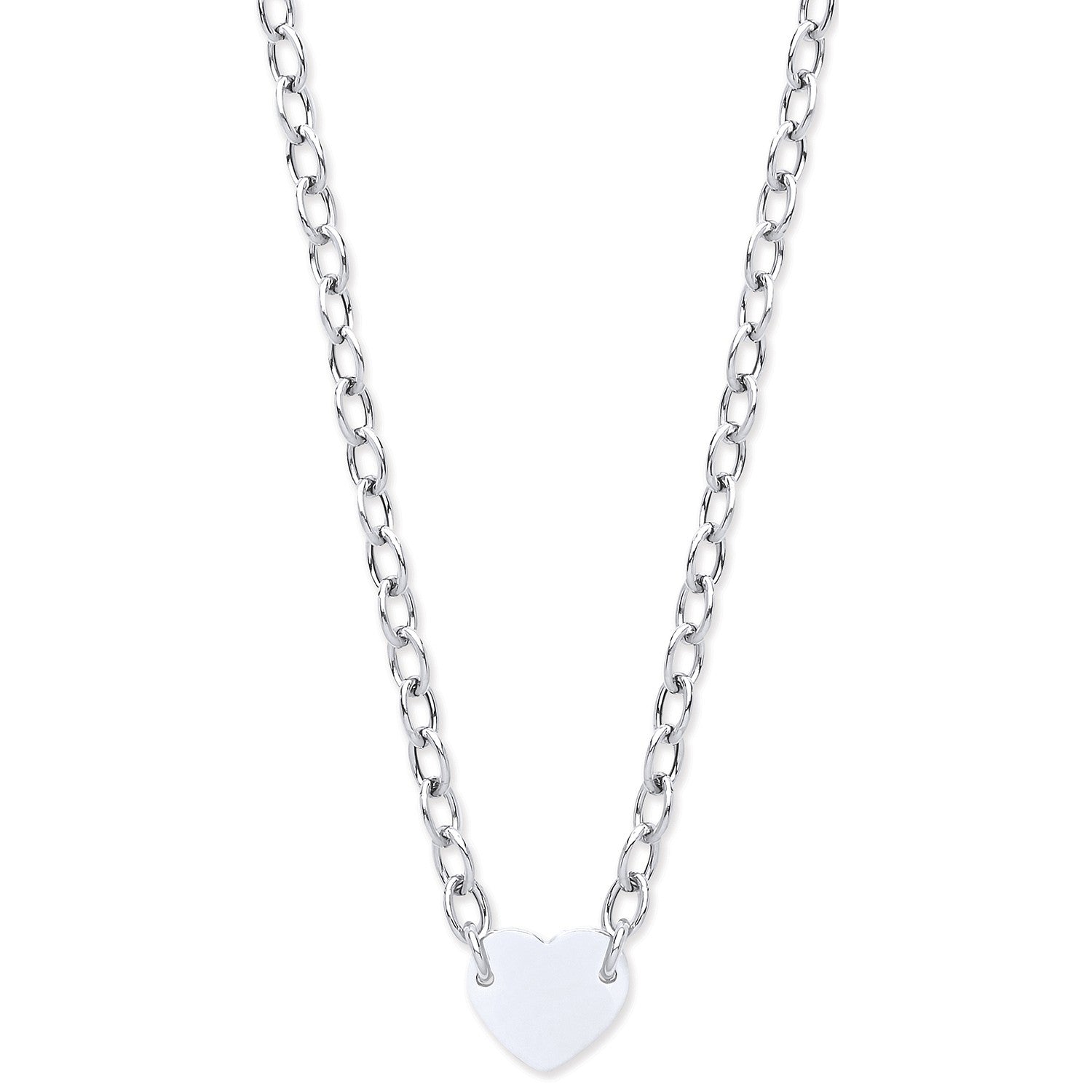 925 Sterling Silver Heart Bracelet/Necklace - FJewellery