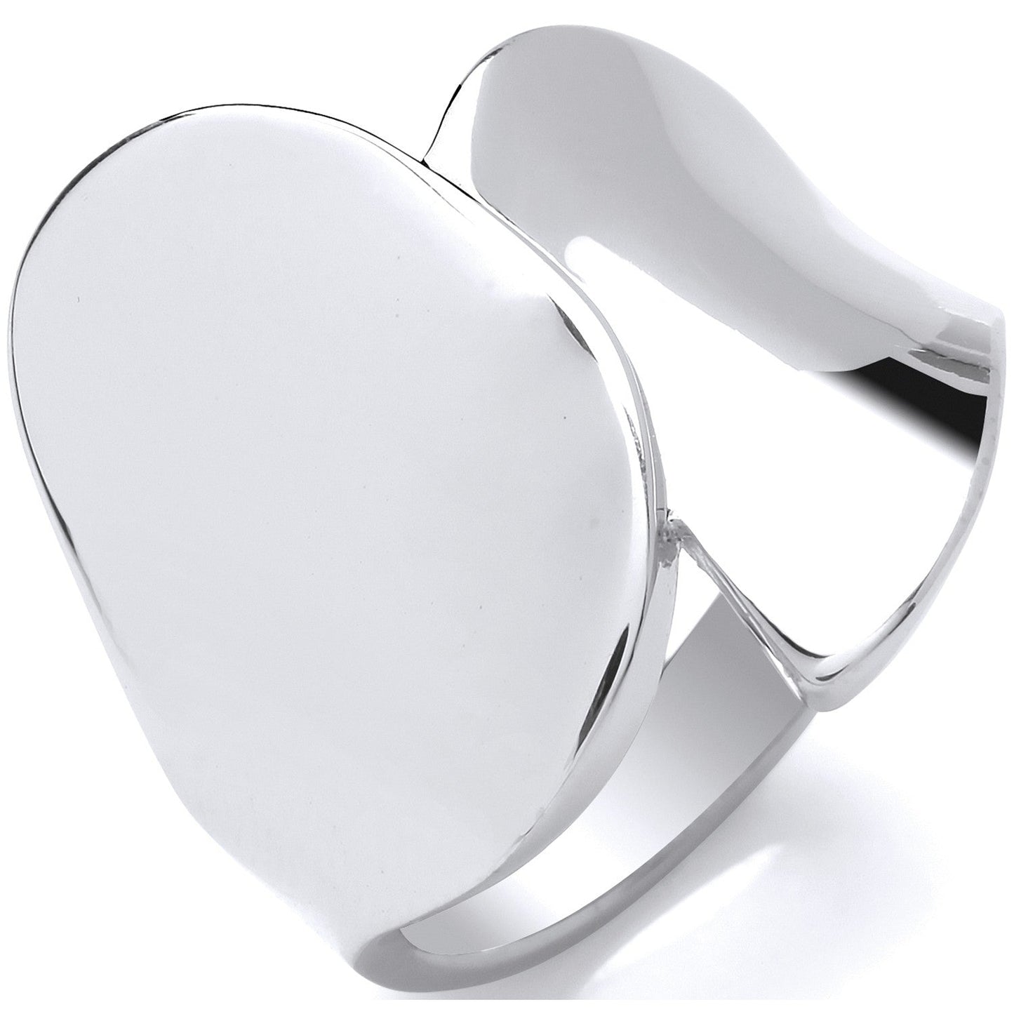 925 Sterling Silver Mirror Shine Fancy Ring - FJewellery