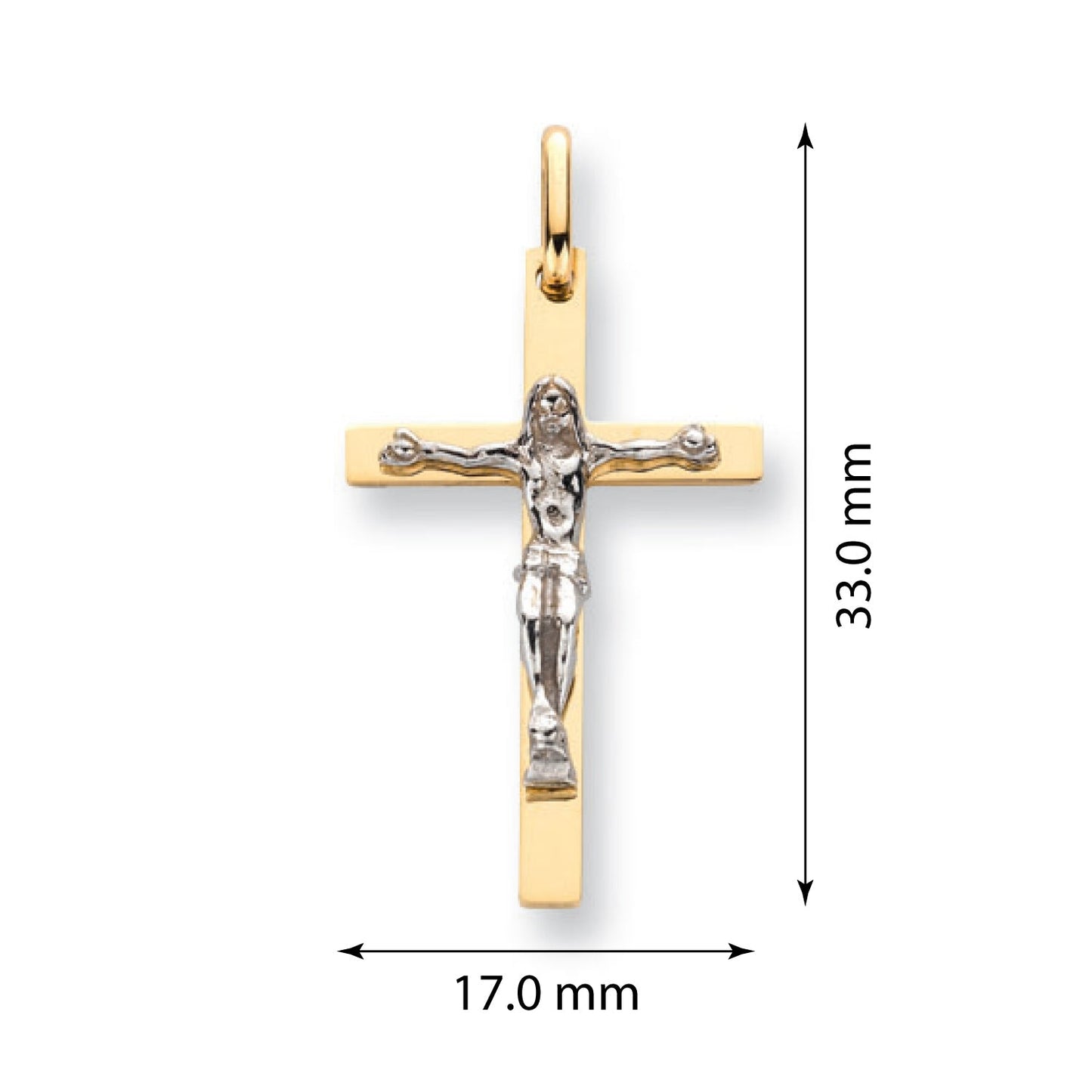 9ct Gold Crucifix - FJewellery