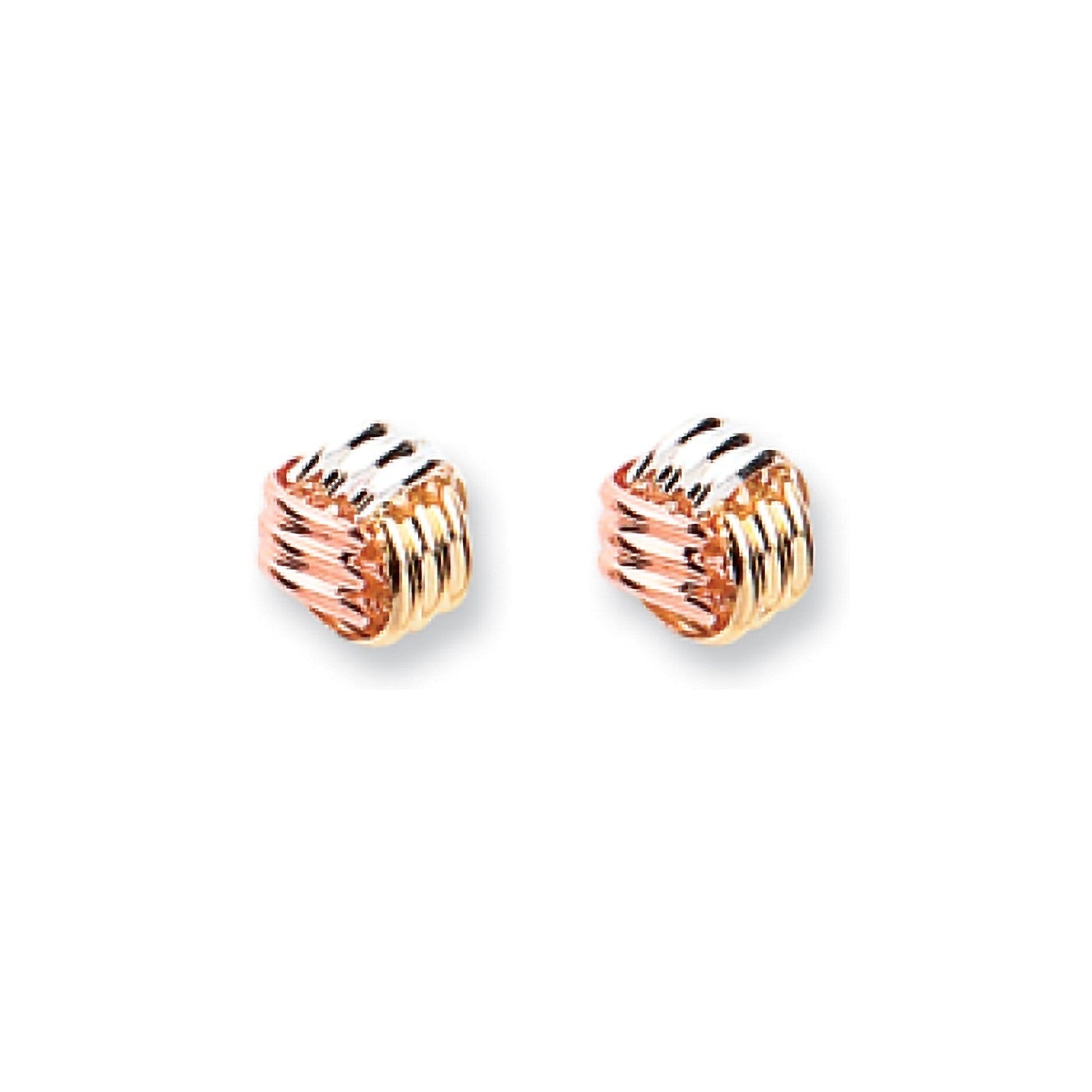 9ct Gold Fancy Knot Studs 5.6mm - FJewellery