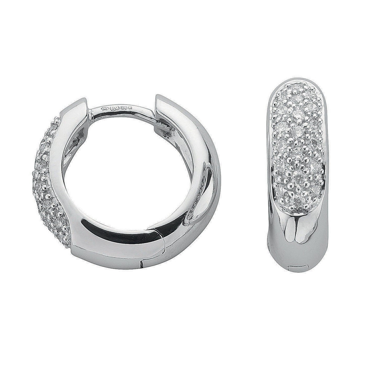 9ct White Gold 0.50ct Diamond Earrings - FJewellery