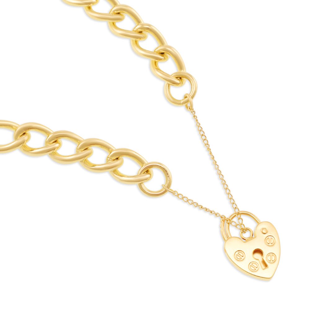 9ct Y Gold Charm Bracelet - FJewellery