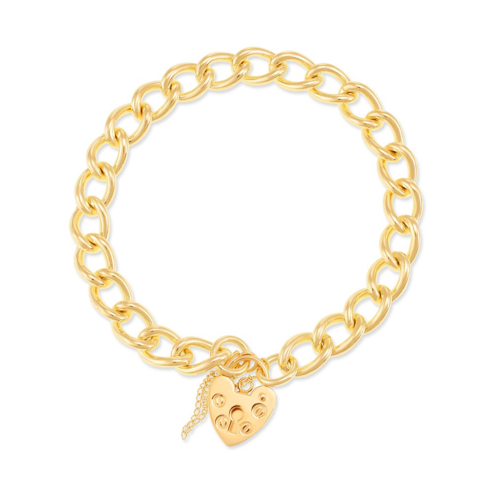 9ct Y Gold Charm Bracelet - FJewellery