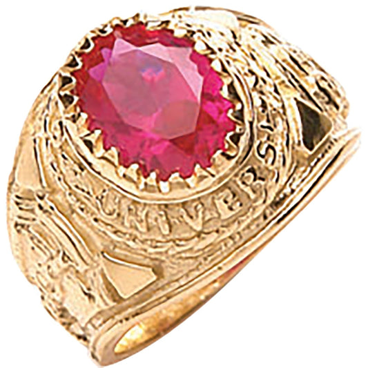 9ct Yellow G Red Baby Collage Ring - FJewellery