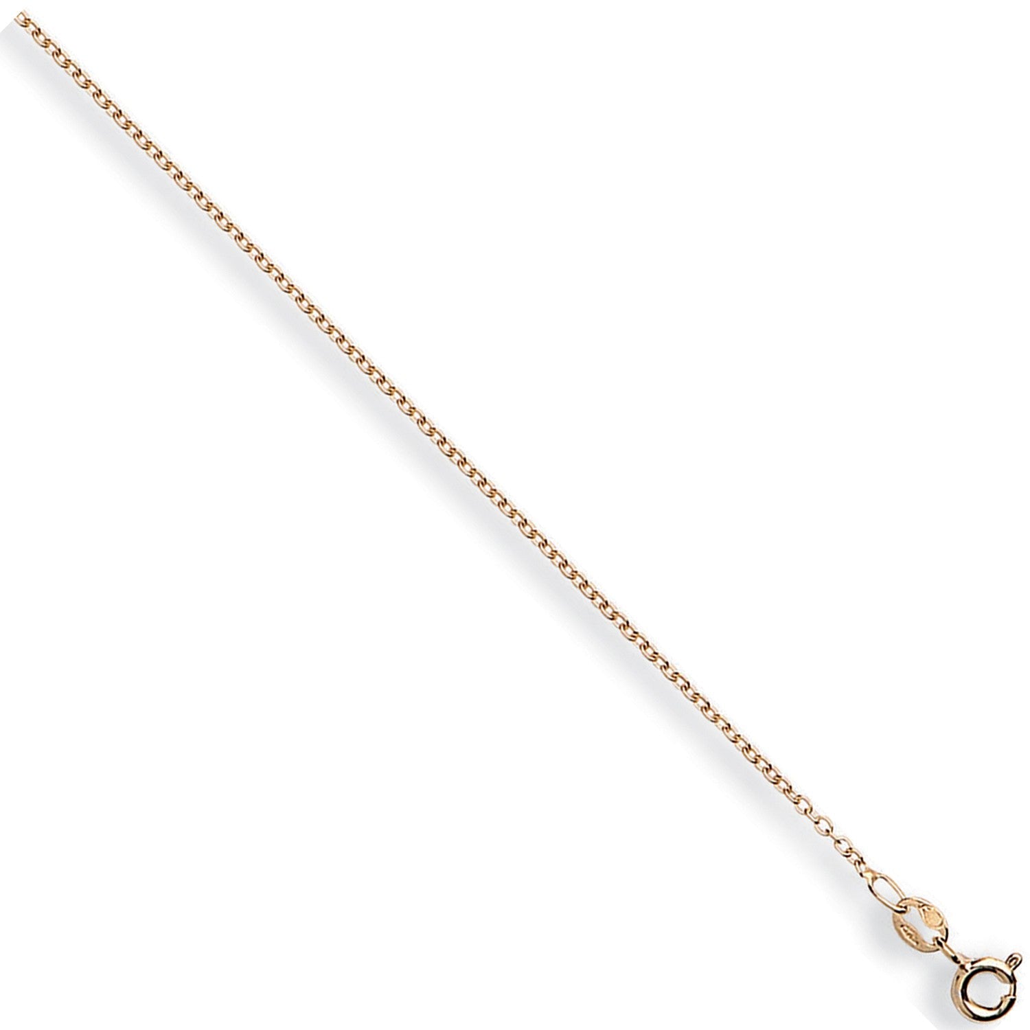 9ct Yellow Gold 1.2mm Belcher Chain - FJewellery