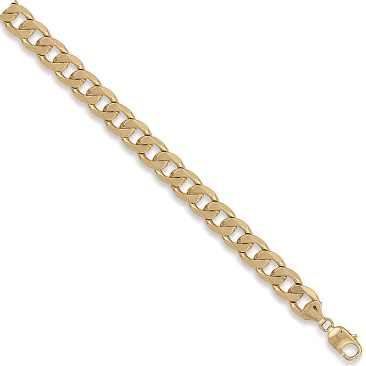 9ct Yellow Gold 12mm Heavy Curb Chain - FJewellery