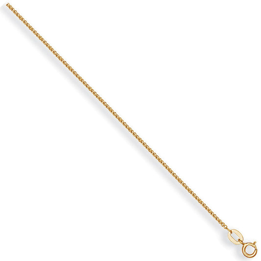 9ct Yellow Gold 1.5mm Singapore Chain - FJewellery
