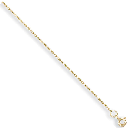 9ct Yellow Gold 1.5mm Thin Prince Of Wales Chain - FJewellery