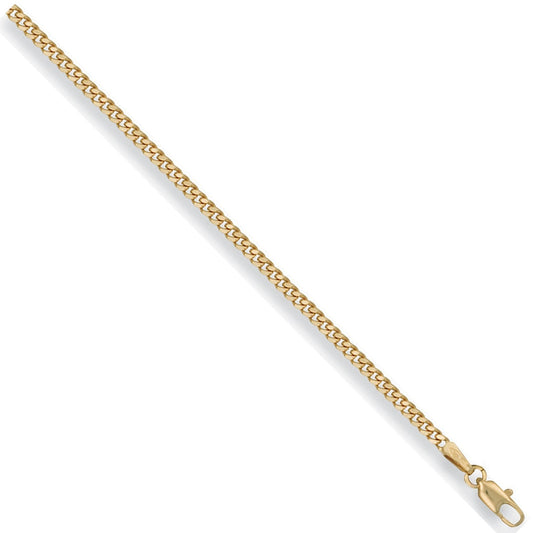 9ct Yellow Gold 2.4mm Curb Chain - FJewellery