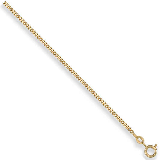 9ct Yellow Gold 2mm Curb Chain - FJewellery