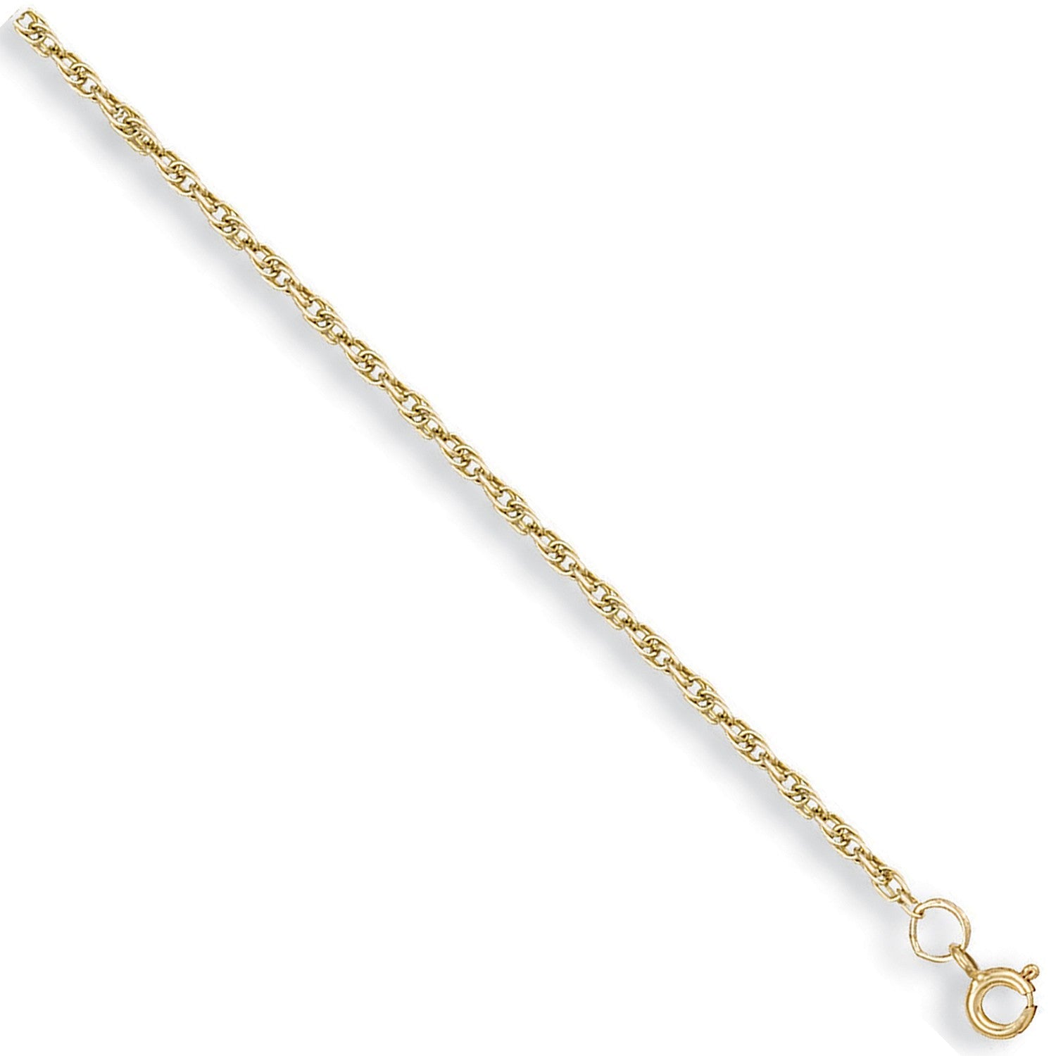 9ct Yellow Gold 2mm Prince Of Wales Chain - FJewellery