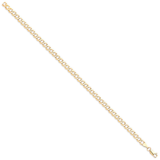 9ct Yellow Gold 4.8mm Curb Chain - FJewellery