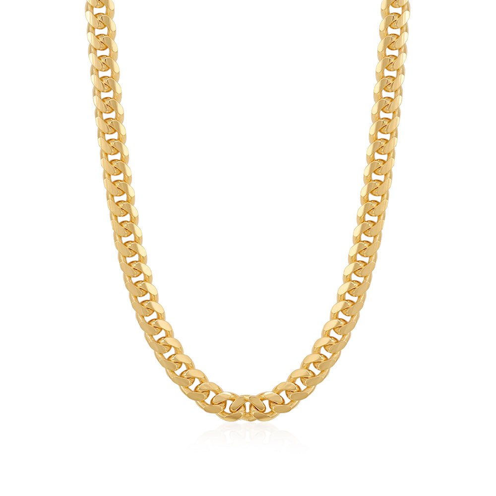 9ct Yellow Gold 5.4mm Classic Curb Chain - FJewellery