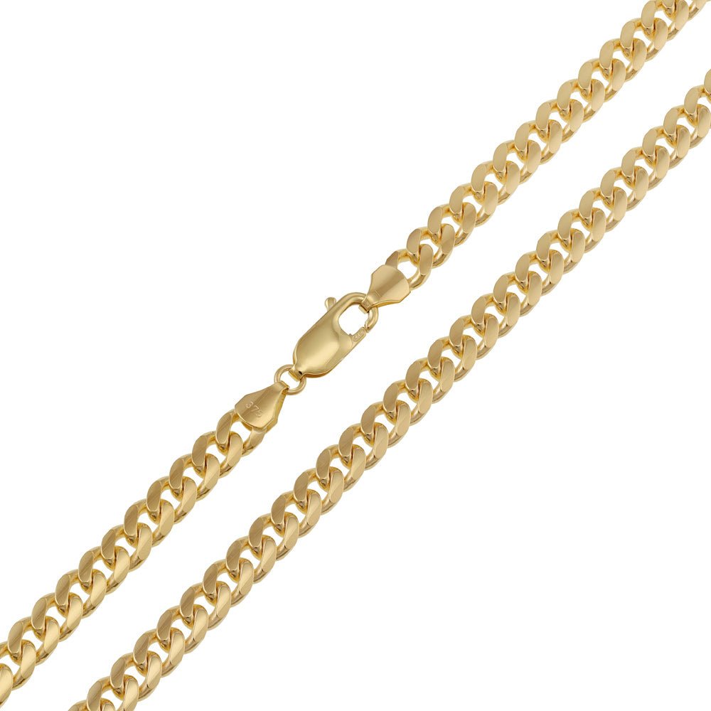 9ct Yellow Gold 5.4mm Classic Curb Chain - FJewellery