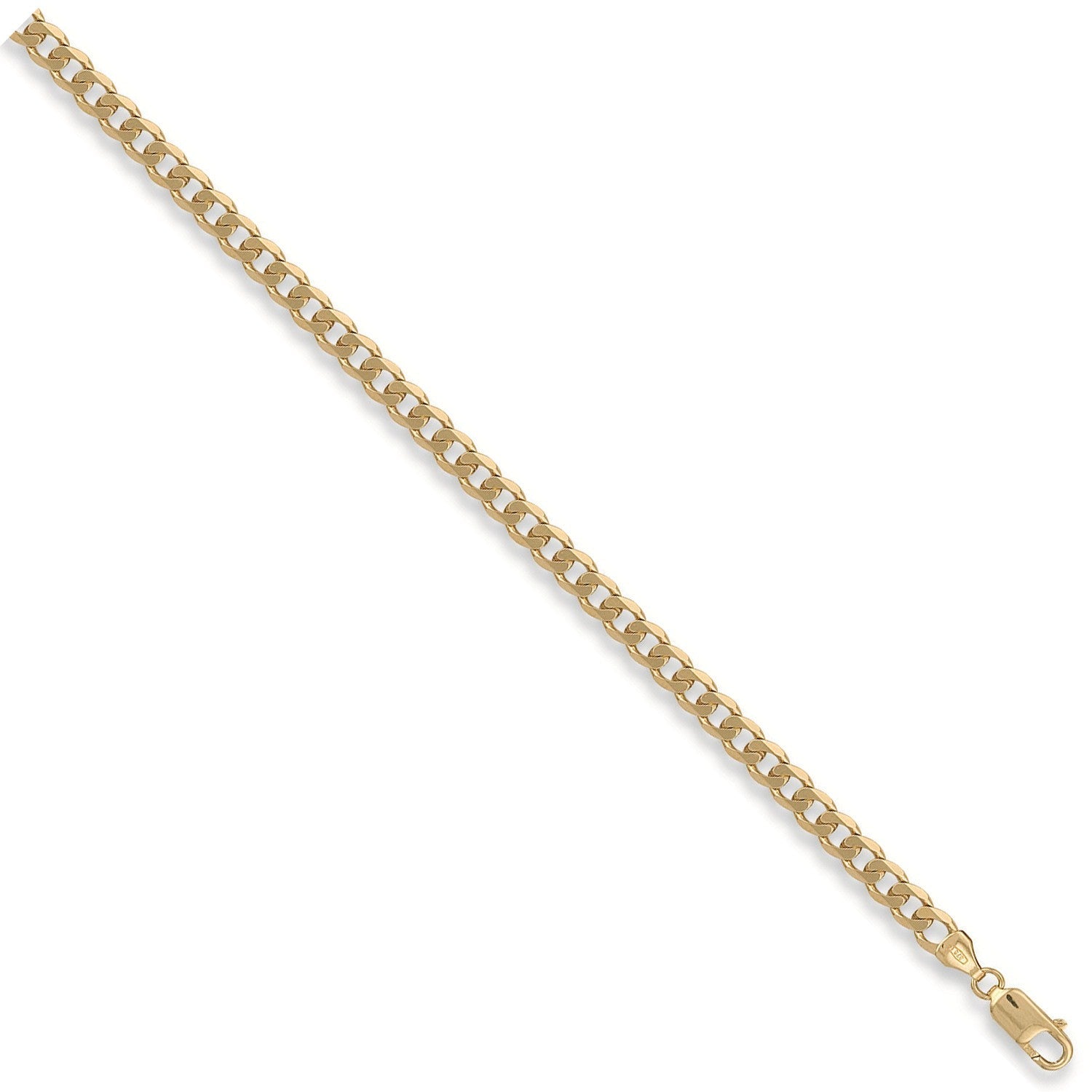 9ct Yellow Gold 5.4mm Curb Chain - FJewellery