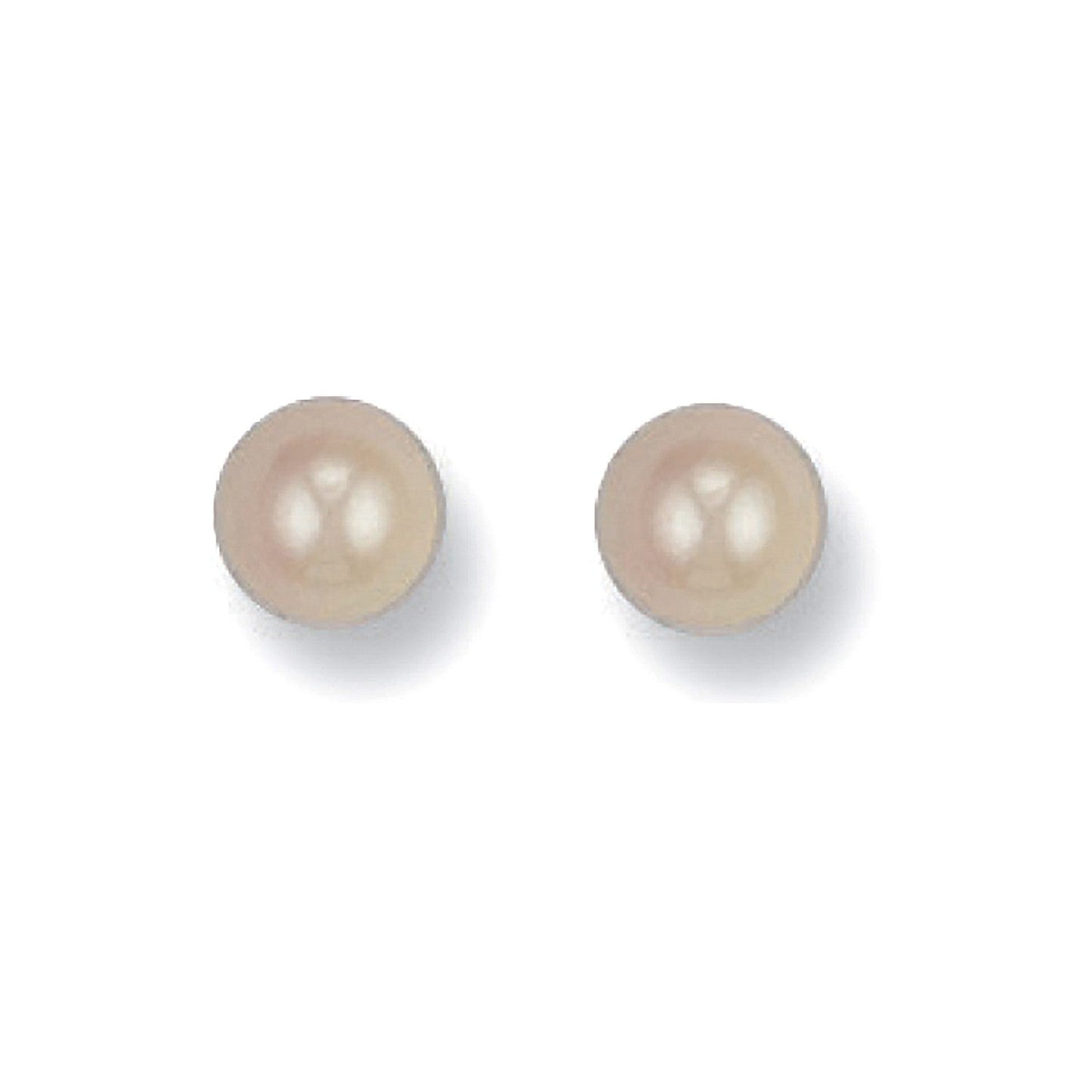 9ct Yellow Gold 6mm Cultured Pearl Studs - FJewellery