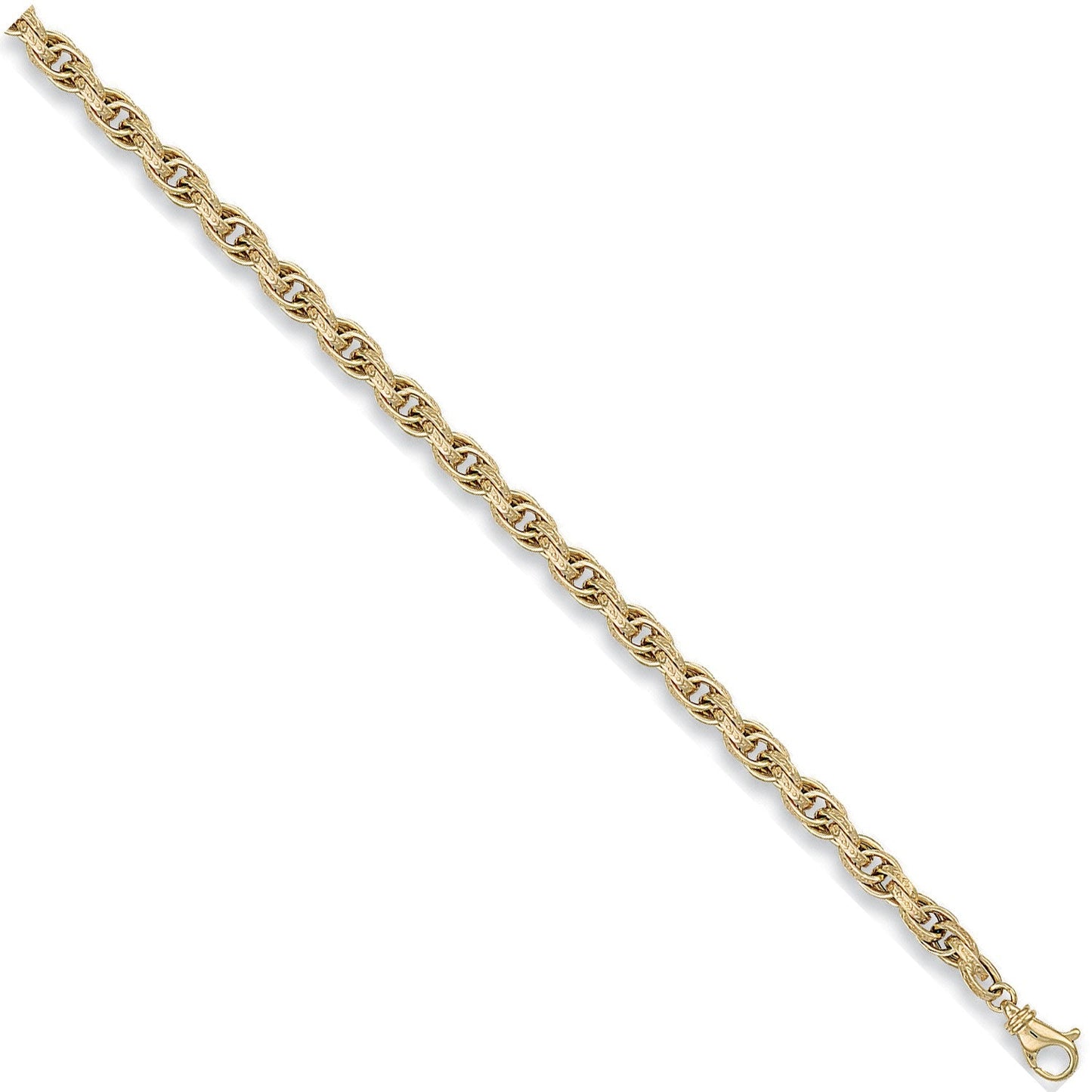 9ct Yellow Gold 6mm Prince Of Wales Chain - FJewellery