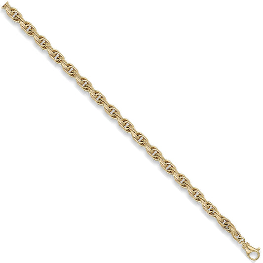 9ct Yellow Gold 6mm Prince Of Wales Chain - FJewellery