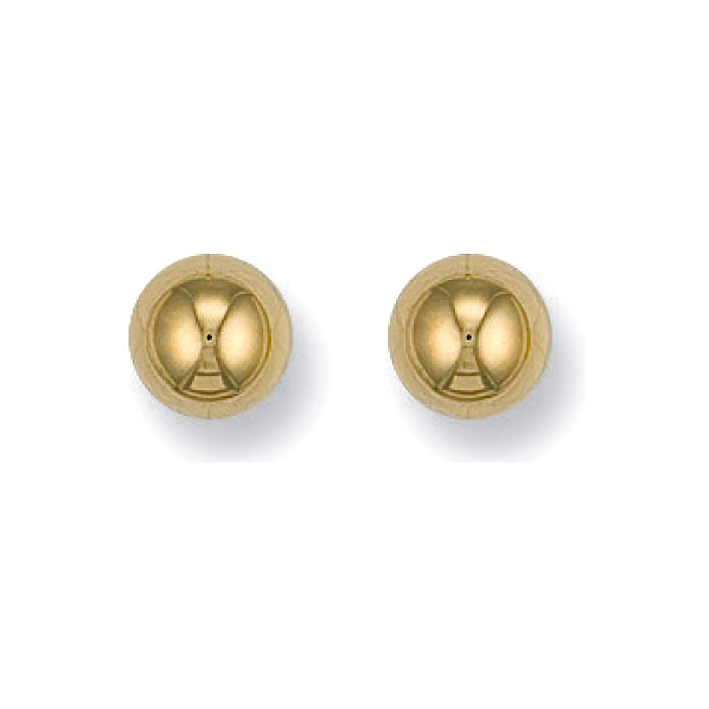 9ct Yellow Gold 7mm Ball Studs - FJewellery
