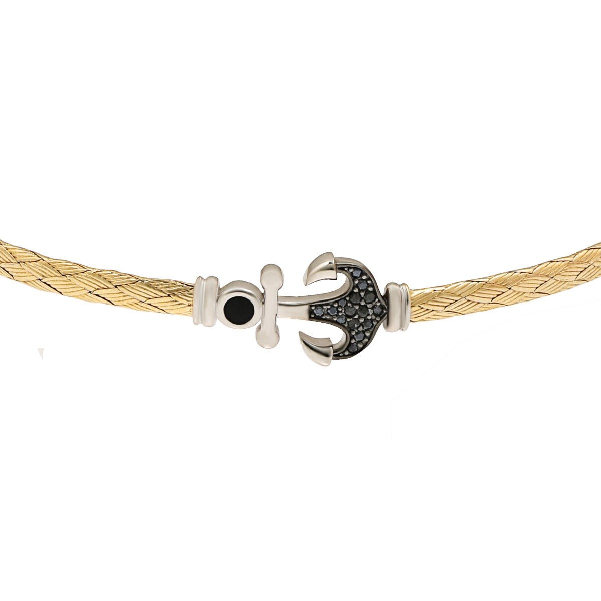 9ct Yellow Gold Anchor bracelet VMS0138 - FJewellery