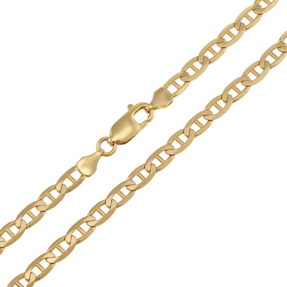 9ct Yellow Gold Anchor Chain 4.5mm - FJewellery