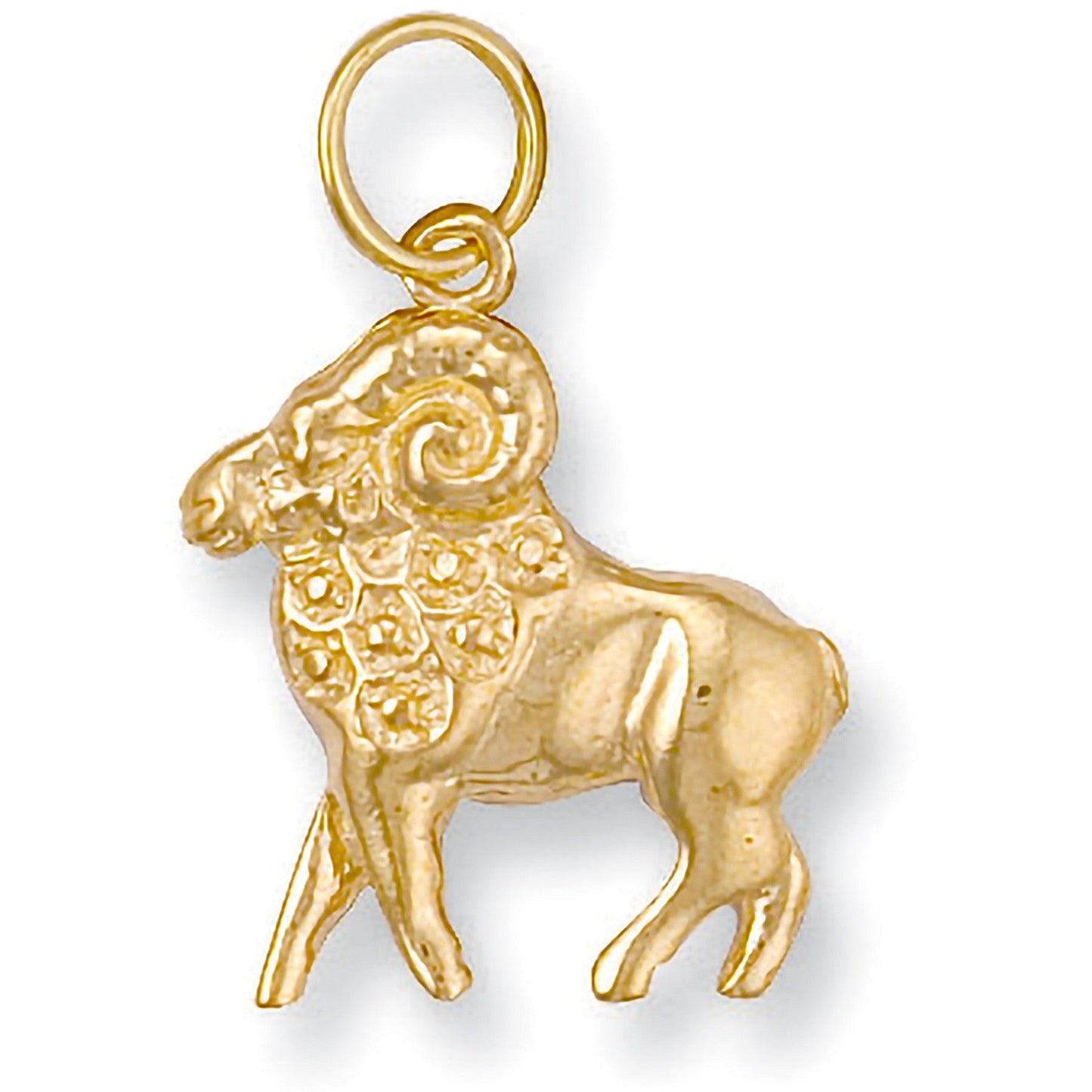 9ct Yellow Gold Aries Zodiac Pendant - FJewellery