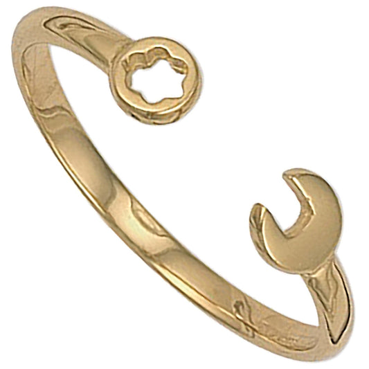9ct Yellow Gold Baby Spanner Bangle - FJewellery