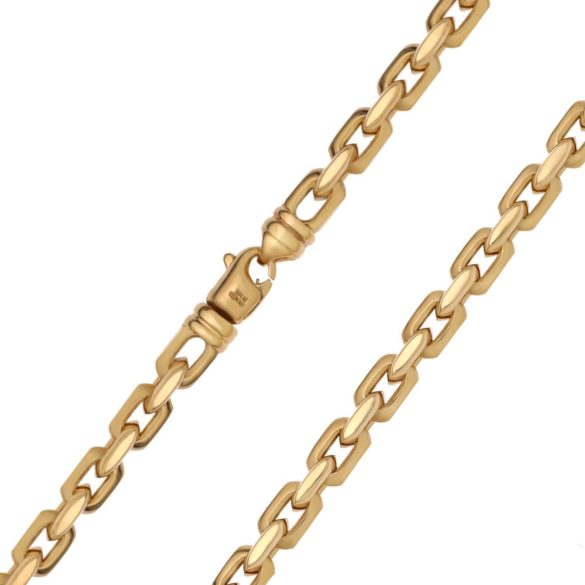 9ct Yellow Gold Belcher Chain 6mm 2017037 - FJewellery