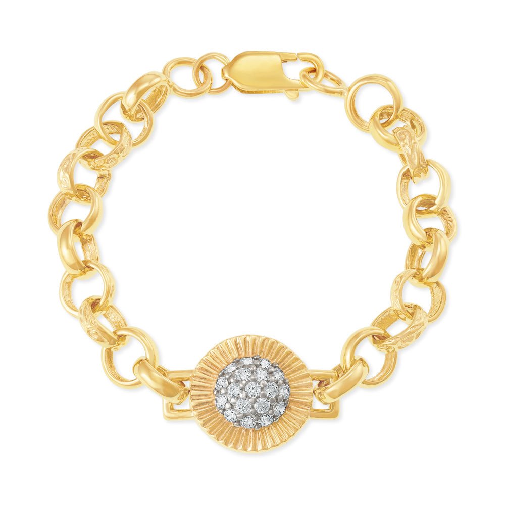 Belcher Bracelet BC10, 8 inch in 9 carat yelow gold, Oval links | Smiths  the Jewellers Lincoln