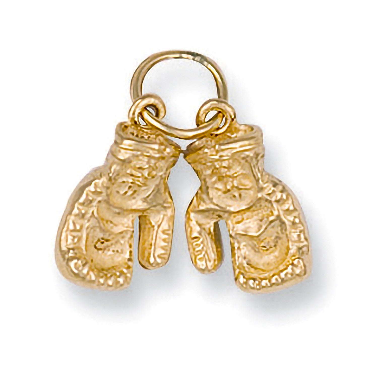 9ct Yellow Gold Boxing Gloves Pendant - FJewellery