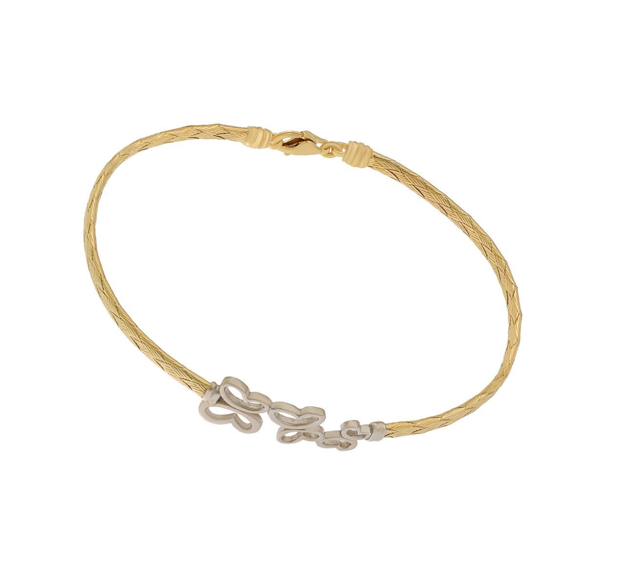 9ct Yellow Gold butterfly bracelet 1820200 - FJewellery