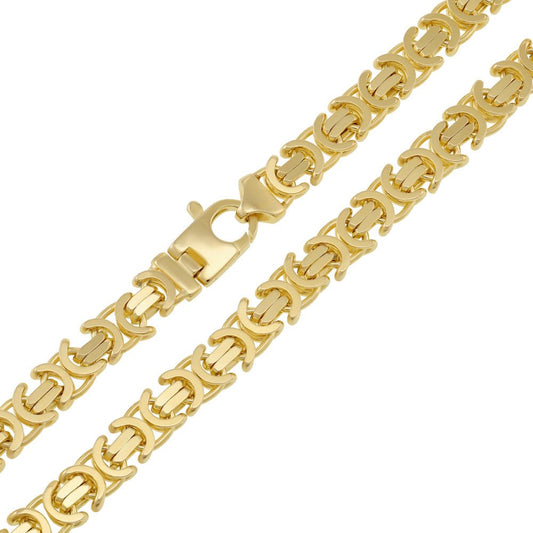 9ct Yellow Gold Byzantine Chain 8.5mm - FJewellery