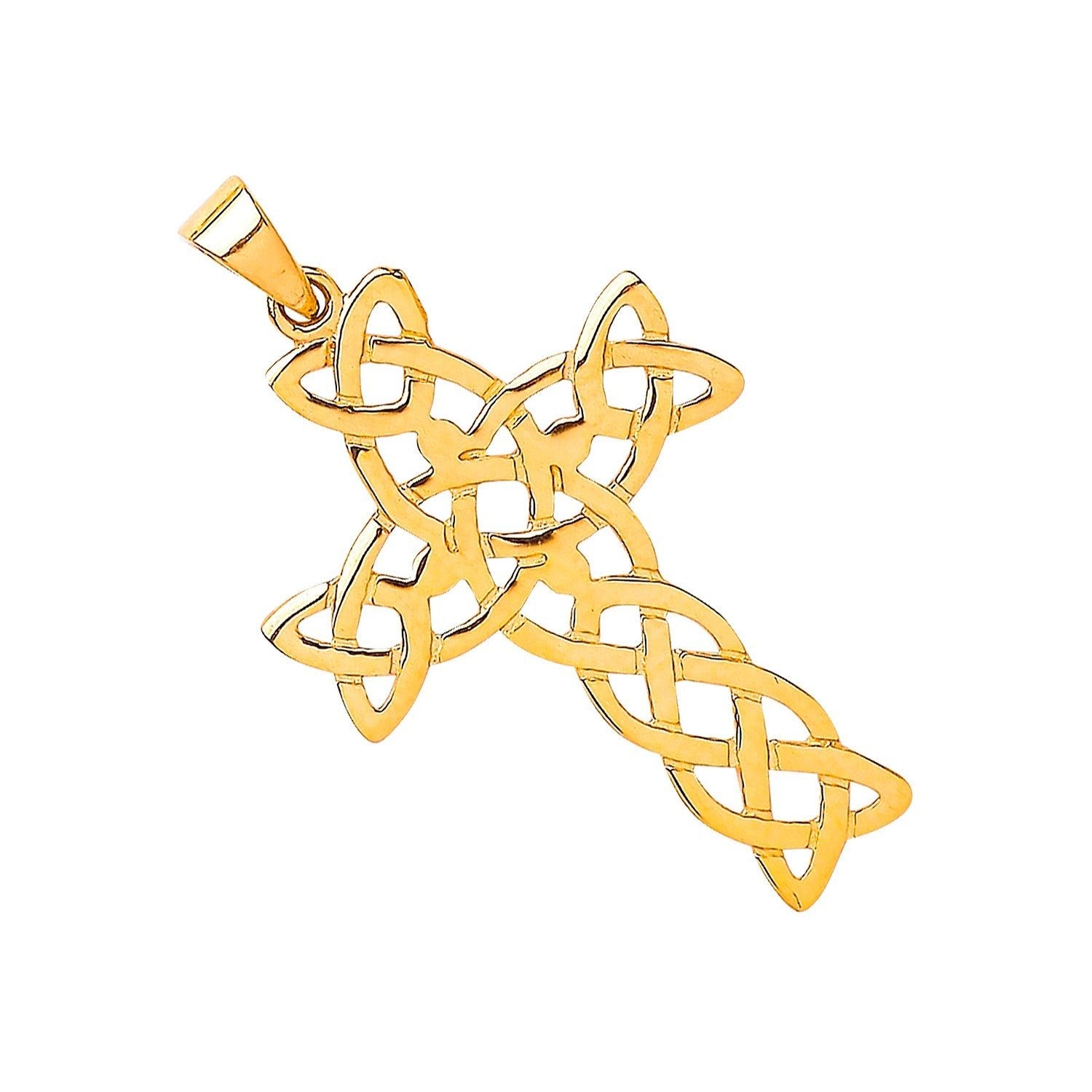 9ct Yellow Gold Celtic Cross - FJewellery