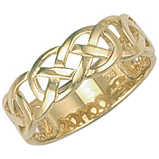 9ct Yellow Gold Celtic Ring - FJewellery