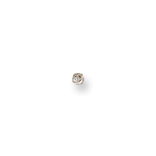 9ct Yellow Gold Claw Set Cz Nose Stud - FJewellery