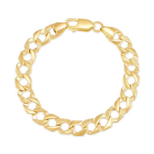 9ct Yellow Gold Curb Bracelet 5mm - FJewellery