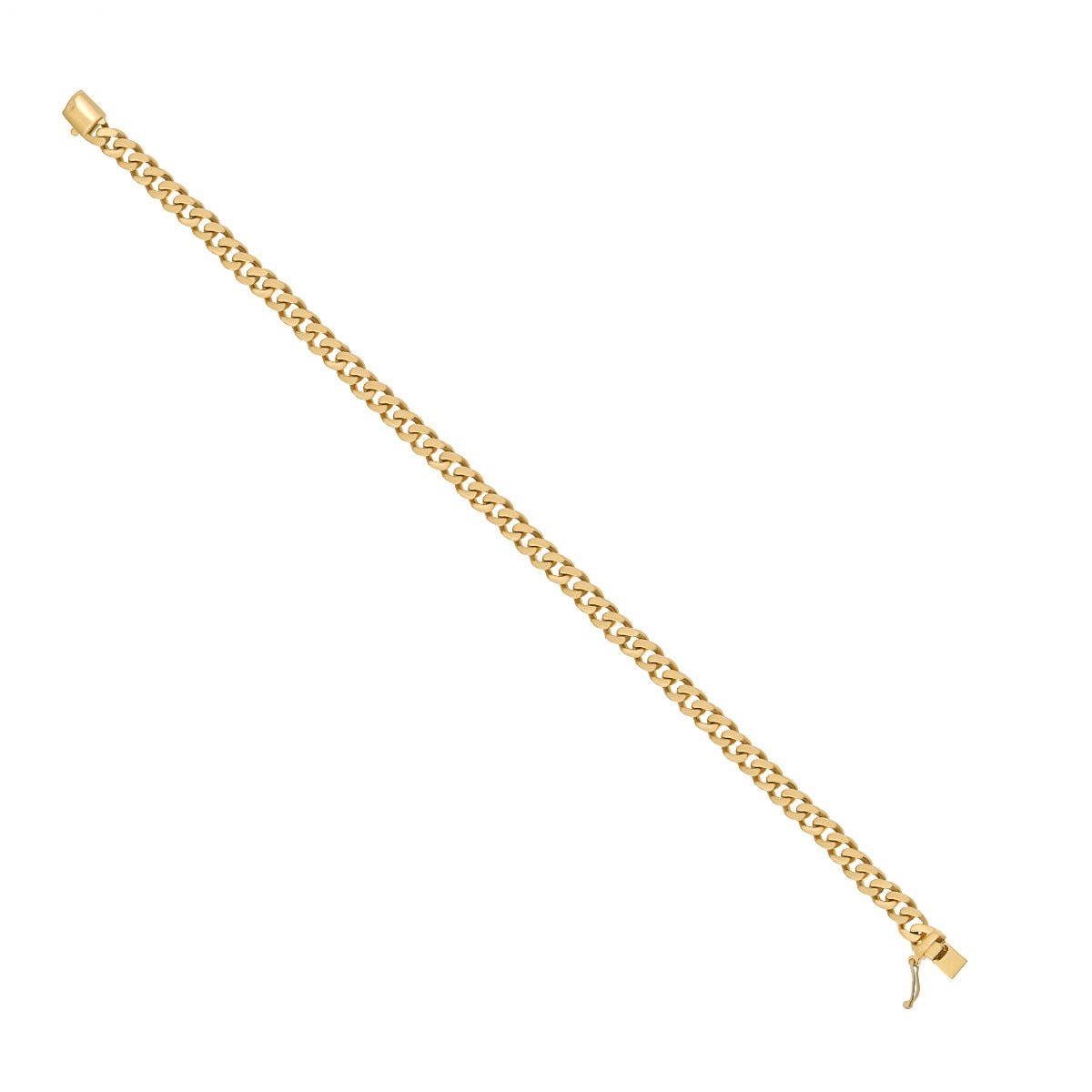 9ct Yellow Gold Curb bracelet 6mm VICBH 6MM B - FJewellery