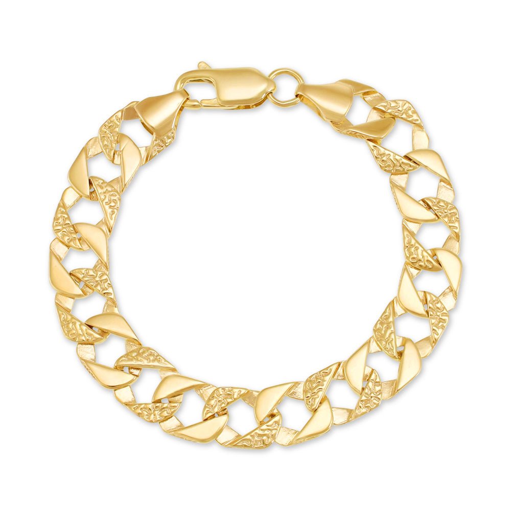 Bluebird Identity Padlock Curb Bracelet in 9ct Rose Gold — The Jewel Shop