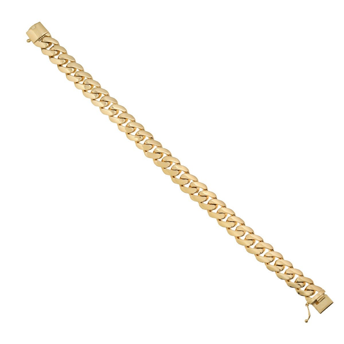 9ct Yellow Gold Curb bracelet 8.5" - FJewellery