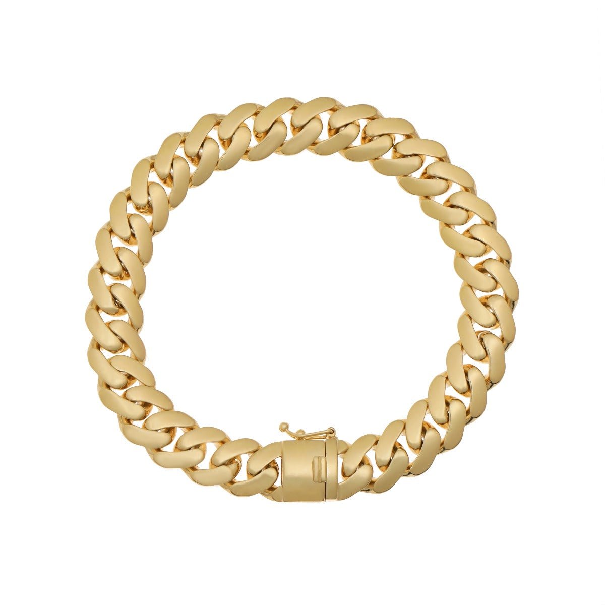9ct Yellow Gold Curb bracelet 8.5" - FJewellery