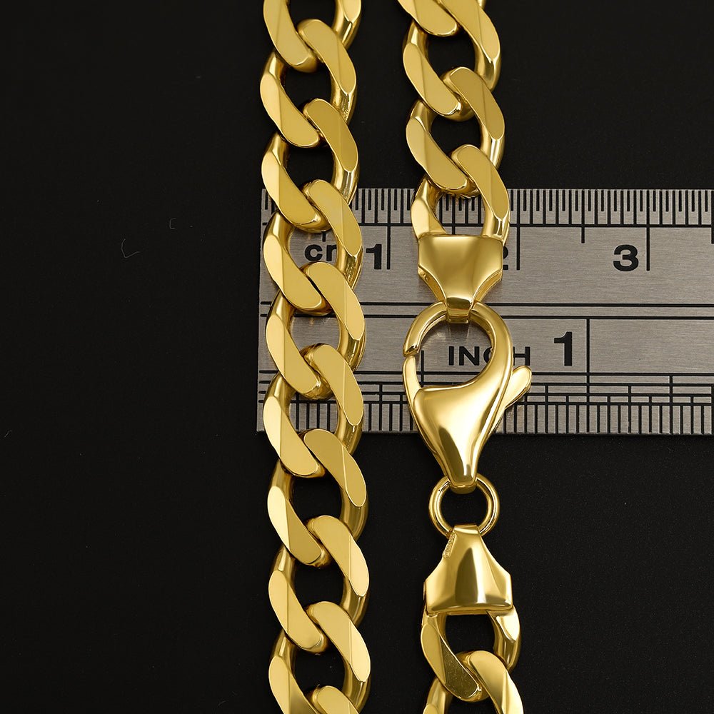 9ct Yellow Gold Curb Bracelets 8mm - FJewellery