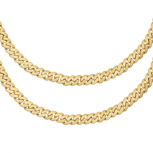 9ct Yellow Gold Curb Chain 5mm 2017070 - FJewellery