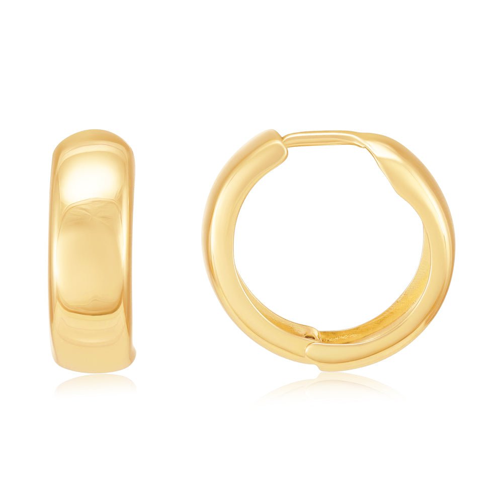 9ct Yellow Gold Earrings 16.0mm - FJewellery