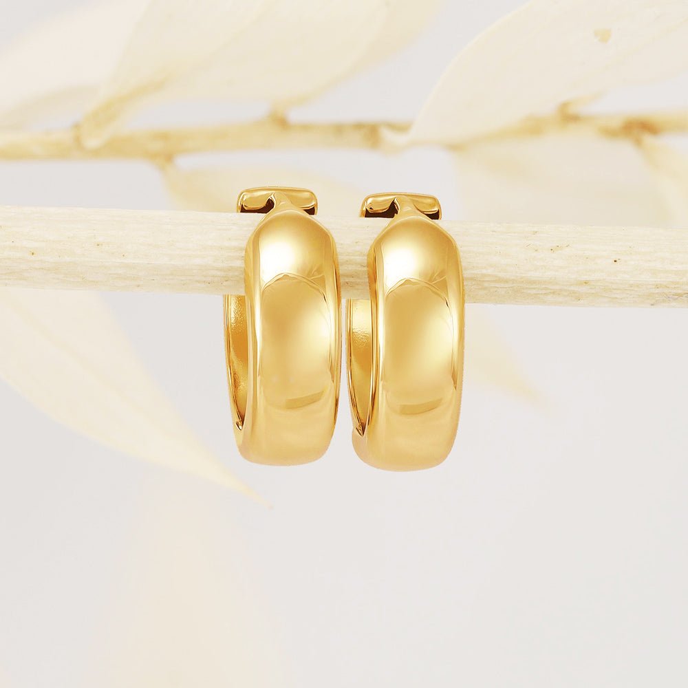 9ct Yellow Gold Earrings 16.0mm - FJewellery