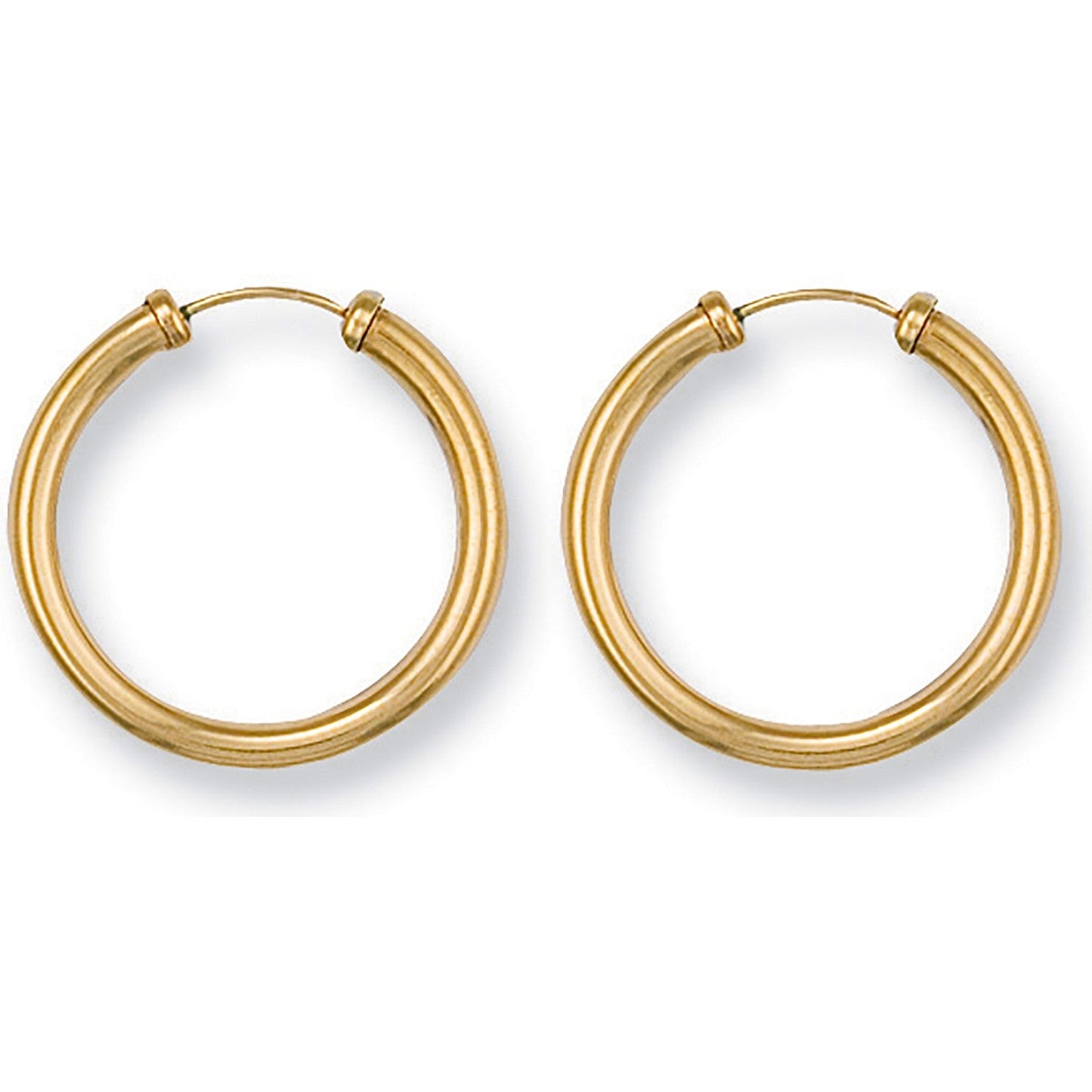 9ct Yellow Gold Earrings 22.7 X 2.5mm - FJewellery