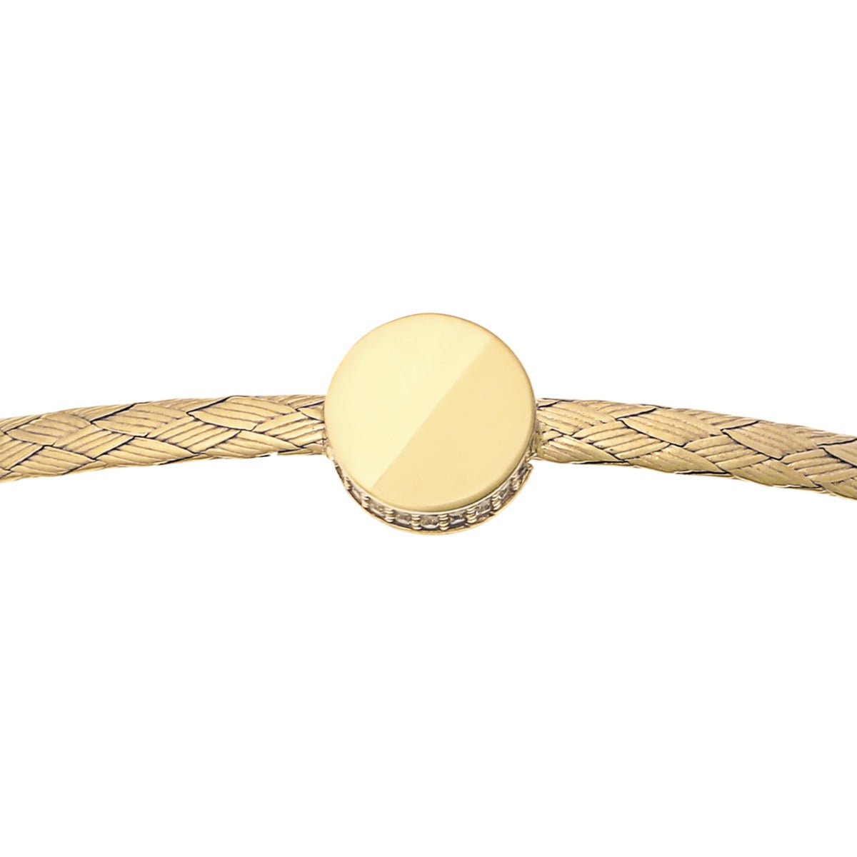 9ct Yellow Gold Fancy Bangle 2016334 - FJewellery