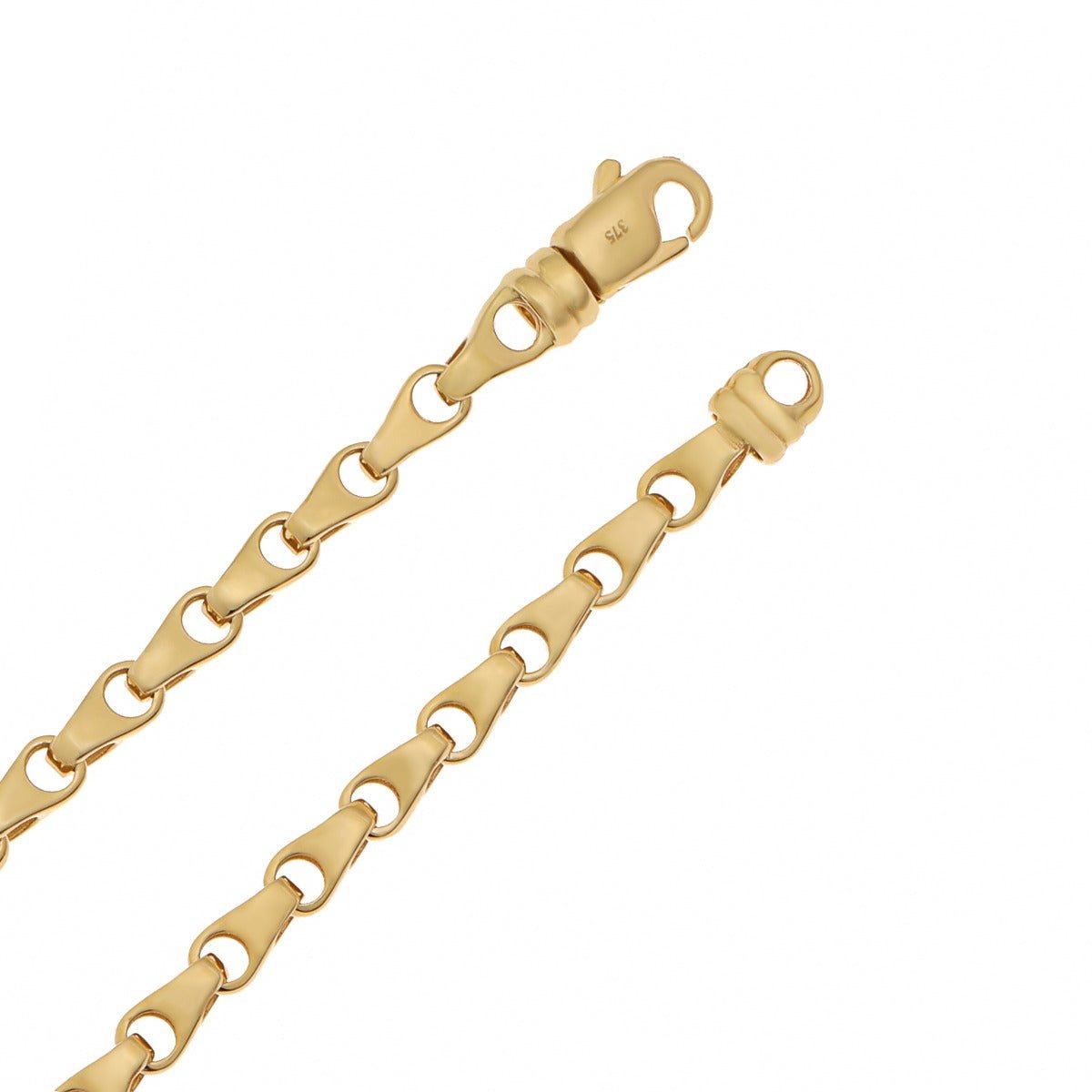 9ct Yellow Gold Fancy Bracelet 5mm 22001 B - A - FJewellery
