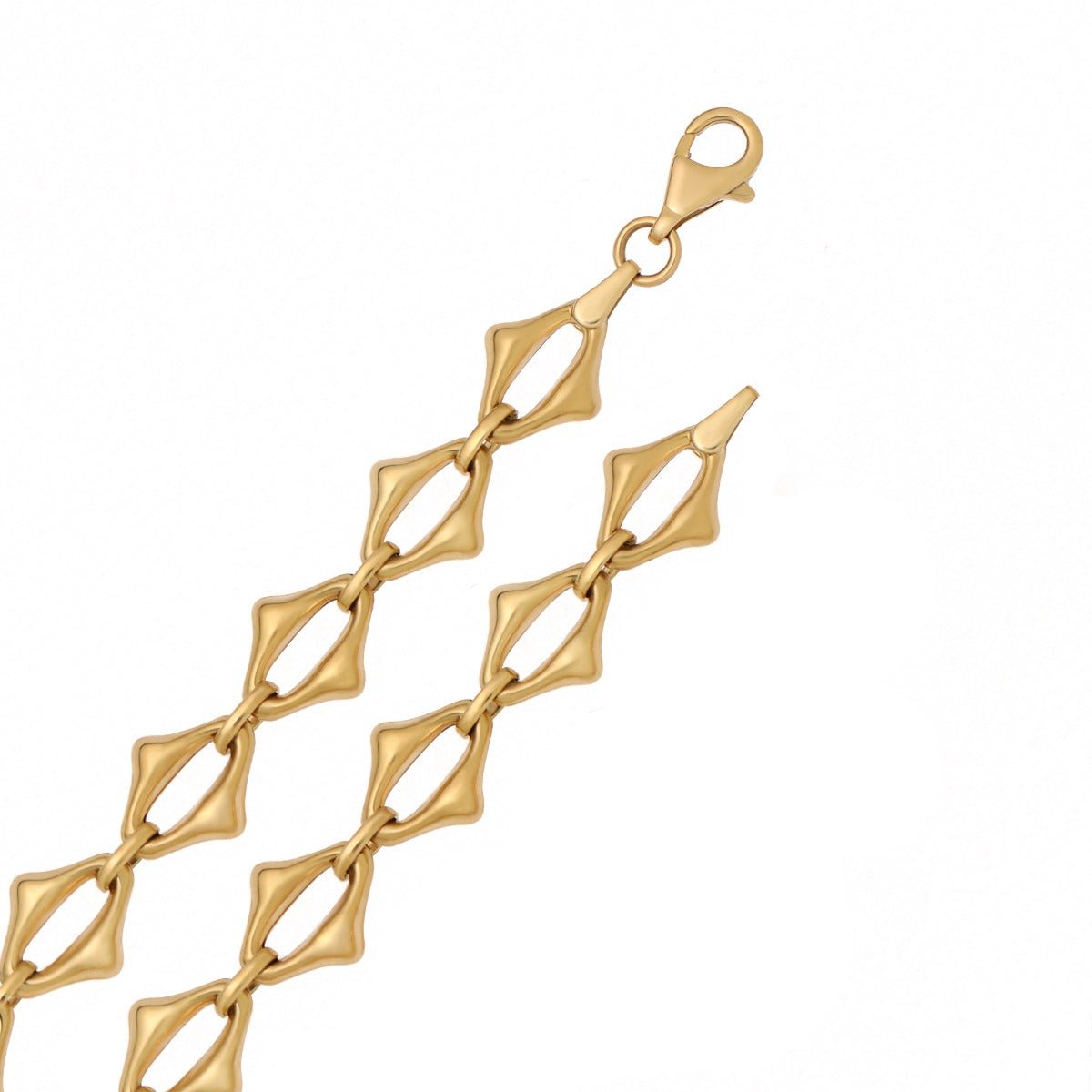 9ct Yellow Gold Fancy Chain 14mm 2017085 - FJewellery