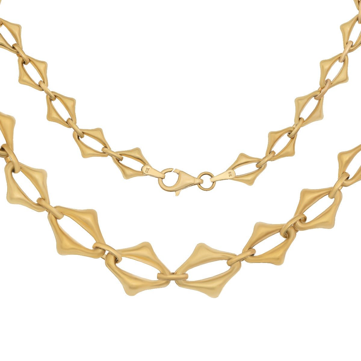 9ct Yellow Gold Fancy chain 14mm 2380100 17.5 - FJewellery