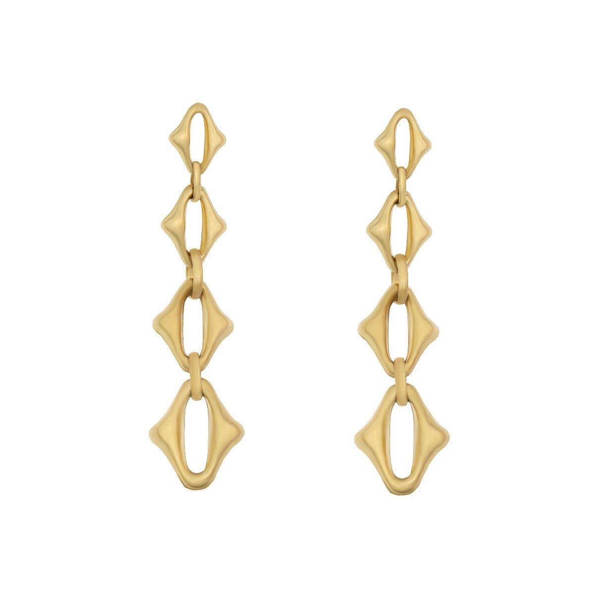 9ct Yellow Gold Fancy Earrings 14mm - FJewellery